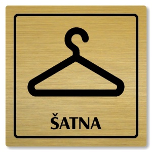 Šatna, 100x100mm, zlatá, Arizona